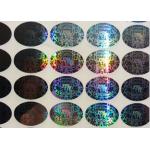 Custom Logo Ellipse 3D Hologram Sticker PET Film Material For Packaging for sale