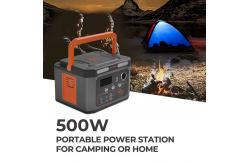 China Wireless Charging Solar Panel Powerstation Generator 500Wh For Camping supplier