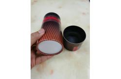 China Cylinder Cosmetics 2mm Cardboard Jar Packaging With Sponge supplier