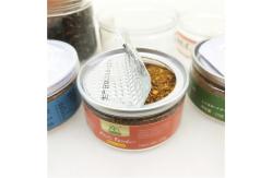 China 1.5oz OEM Private Label Clear Plastic Cylinder / Plastic Spice Jars With Booklet supplier