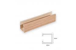 China Durable Wood Plastic Composite Wall Panel Ceiling Tube WPC Slat Waterproof Lightweight supplier