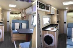 China Customized Mobile Home Caravan 105 km/h For Family Camping And Touring supplier