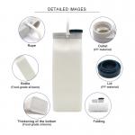Unisex Large Capacity 600ML Collapsible Silicone Water Bottle