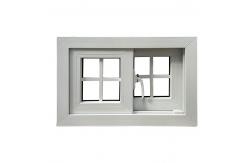 China White UPVC Frame PVC Sliding Window Heat Insulation Soundproof Vinyl Sliding Windows supplier