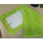Microfiber 650gsm Green Small Chenille Folded 13*47cm Oxford Pocket Wet Mop Pads for sale
