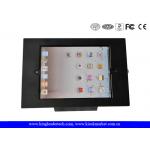 Matt Black Cold Rolled Steel Ipad Kiosk Stand With Lock & Key , Customization for sale