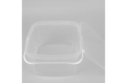 China 3 Liter Clear Plastic Pails With Lids Square OEM ODM Service supplier
