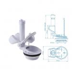 ABS Toilet Tank Accessories With Adjustable Overflow Pipe Height In Modern Design for sale