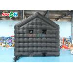 Black Party Inflatable Cube Tent Inflatable Nightclub With Disco And Laser Light