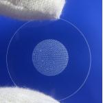 High Accurate Quartz Glass Plate Cnc Laser Drilling Transparent With Small Holes for sale