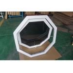Modern Irregular PVC Awning Window Waterproof Bathroom Frosted Glass Windows for sale