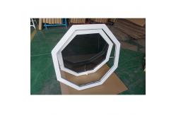 China Modern Irregular PVC Awning Window Waterproof Bathroom Frosted Glass Windows supplier