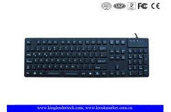 China 105 Keys Waterproof Silicone Keyboard With 12 Function Area For Numeric Keys supplier