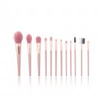 OEM LOGO Premium 12PCS Foundation Makeup Brush Set Synthetic Hair for sale