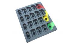 China 4x5 POS Terminal Silicone Rubber Keypads 50 Shore A supplier