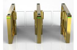 China Rfid Tempered Glass Speed Gate Turnstile Fast Passing 900mm width supplier