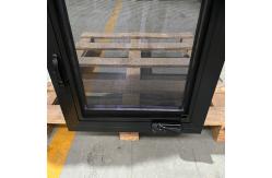 China Almond Vinyl Casement Windows Custom Sizes America Crank Low-Maintenance Secure supplier