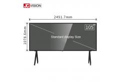 China JCVISION 105 Inch 20 Points IR Touch Smart Board For Classroom Teaching supplier