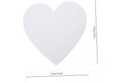 China 100% Pure Cotton Painting Canvas Panel Heart Shape 15cm Diameter Canvas Art Boards supplier