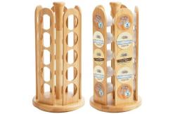 China Different Type Bamboo Office Supplies Wooden Shape Coffee Mug Holder Ce Approved supplier