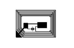 China NFC Wet RFID Inlay PET 13.56MHZ 25x40mm For Key Fob / Label supplier
