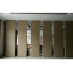 Soundproof Operable Movable Acoustic Partition Wall With Aluminium Tracks Rollers for sale