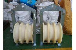China Customized Nylon Cable Pulley , Galvanized Steel Frame Nylon Pulley Block supplier