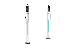 China 8 IPS Forehead Infrared Thermometer Sanitizer Dispenser Floor Stand supplier