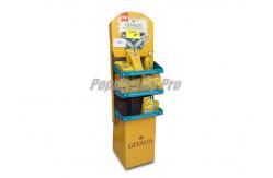 China 3 Square Trays Paper Power Wing Display Recyclable for Gevalia Coffee supplier
