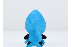 China Blue Shark Hat Plush Dog Toys , Lovely Design Plush Dog Stuffed Animal supplier