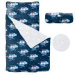 Rectangular Infant Nap Mat Customizable Roll Up Design With Removable Pillow for sale