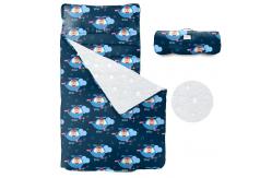 China Rectangular Infant Nap Mat Customizable Roll Up Design With Removable Pillow supplier