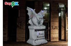 China 4m Inflatable Gargoyle Funny LED Halloween Courtyard Decoration supplier