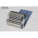6063 - T5 Aluminum Heatsink Extrusion Profiles Powder Spray Coated for sale