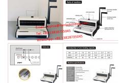 China Desktop A3 Paper Twin Ring Wire Binding Machine with 8.47mm Pitch supplier