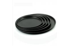 China                  Rk Bakeware China-Hard Anodize Coat Thin Crust Aluminium Pizza Tray              supplier