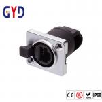 PVC TPE IP69 Rj45 Female Connector Waterproof Ethernet Jack for sale