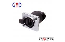 China PVC TPE IP69 Rj45 Female Connector Waterproof Ethernet Jack supplier
