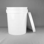 Plastic White Round Paint Bucket 20L for sale
