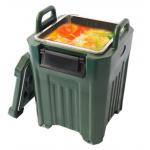 50L Insulated Soup Carrier Stainless Steel Tank With Four Wheels for sale