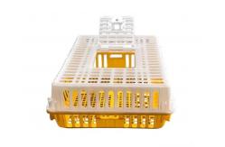 China Live Poultry Carrier Crate Broiler Plastic Cage 7-10 Chicken Capacity supplier