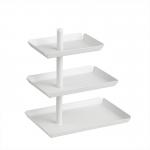 Rustproof Iron Stamping Three Layer Fruit Tray Metal Houseware Luxury for sale