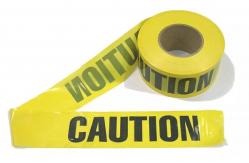 China Custom Logo PE Caution Warning Tape Non-adhesive Barricade Tape for Warning supplier
