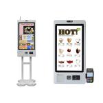 Self Ordering Kiosk for Food Orders and Bill Payments 21.5 Inch Wall Mounted Touch Screen Wall Mount/Floor Standing for sale