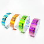 Gold Glitter Party Wristbands Personalized Laser Printing Bracelet for sale