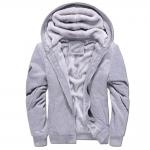 European design cheap casual zipper trendy men thick fleece winter hoodies for men for sale