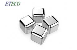 China Customized Engraved Wine Stainless Steel Ice Cubes Gift Box Pack 8pcs supplier