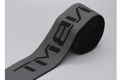 China Wide Double Sided Logo Jacquard Elastic Band For Garments Custom 40mm supplier