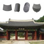 180*180mm Compressive Strength 1500N Chinese Roof Tiles For Buddhist Temple Traditional Material for sale