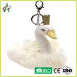CPSIA Stuffed Swan Princess Flash Key Chain For Girls for sale